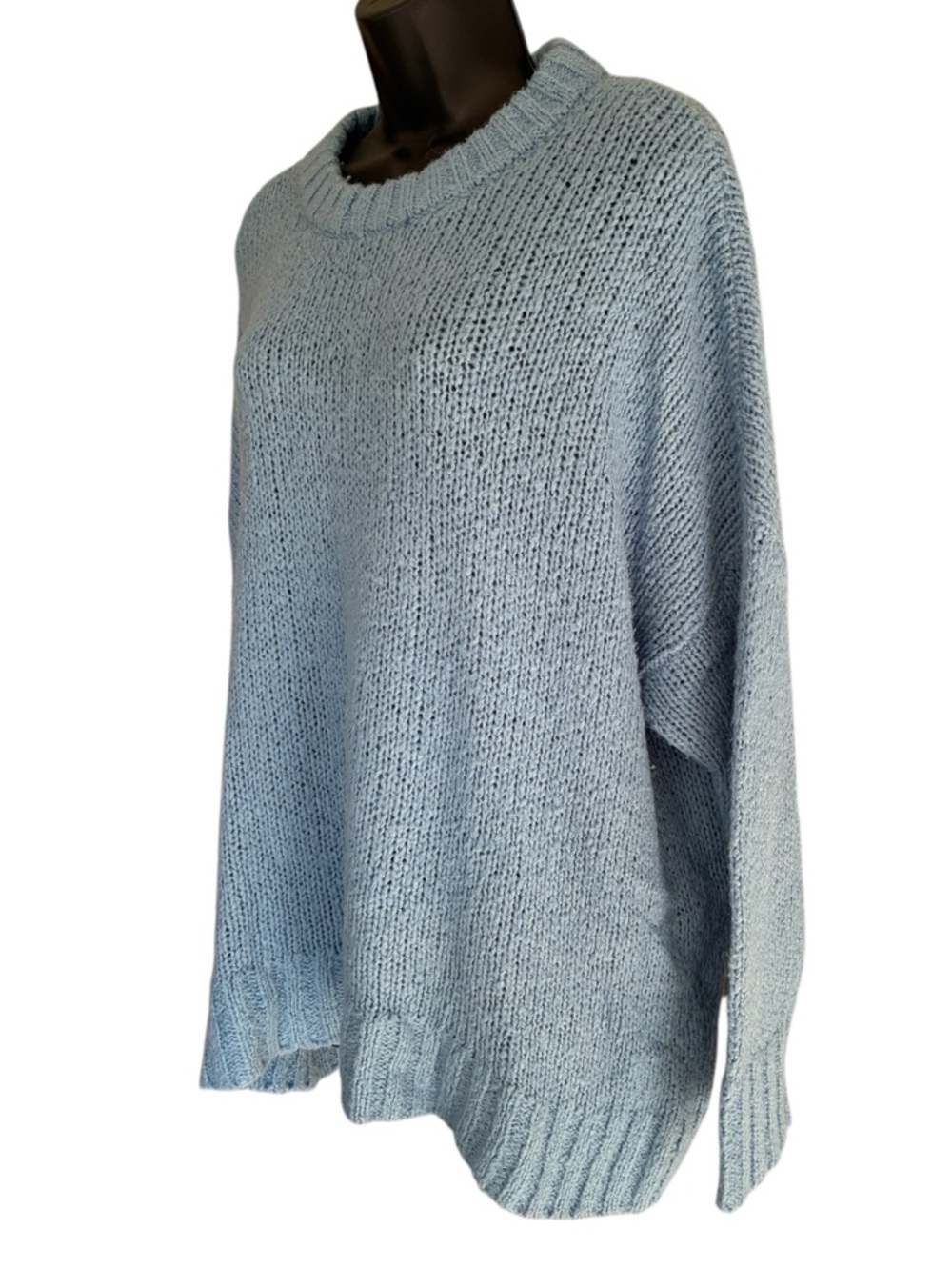 Aerie Cozy Chunky Knit Sweater in Dusty Blue - Size S